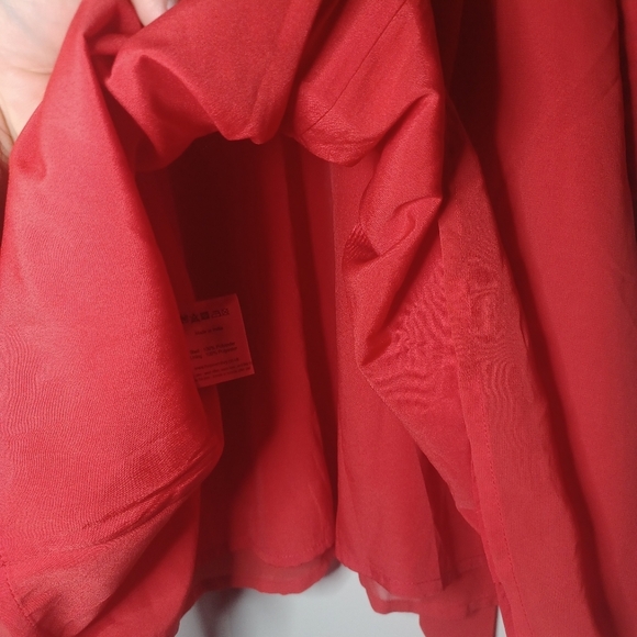 Chic Red Embroidered Mini Dress - Picture 7 of 11